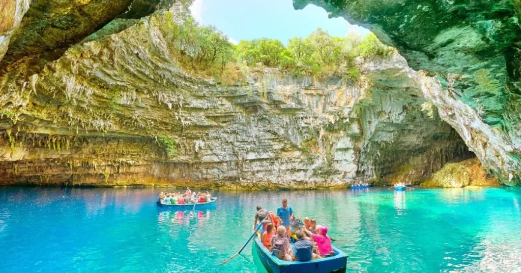 Explore Melissani Cave Lake Kefalonia Greece