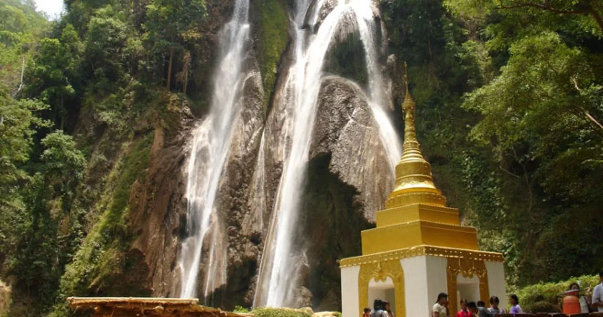 Hidden Waterfall Gem in Myanmar